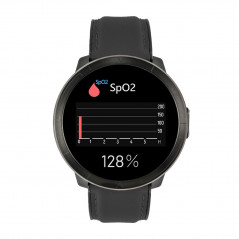 Smartwatch - Kardiowatch WM18 Plus Czarny Skórzany