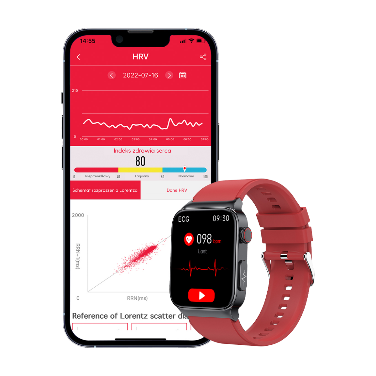 smartwatch z pomiarem ciśnienia i ekg oraz funkcjami sportowymi