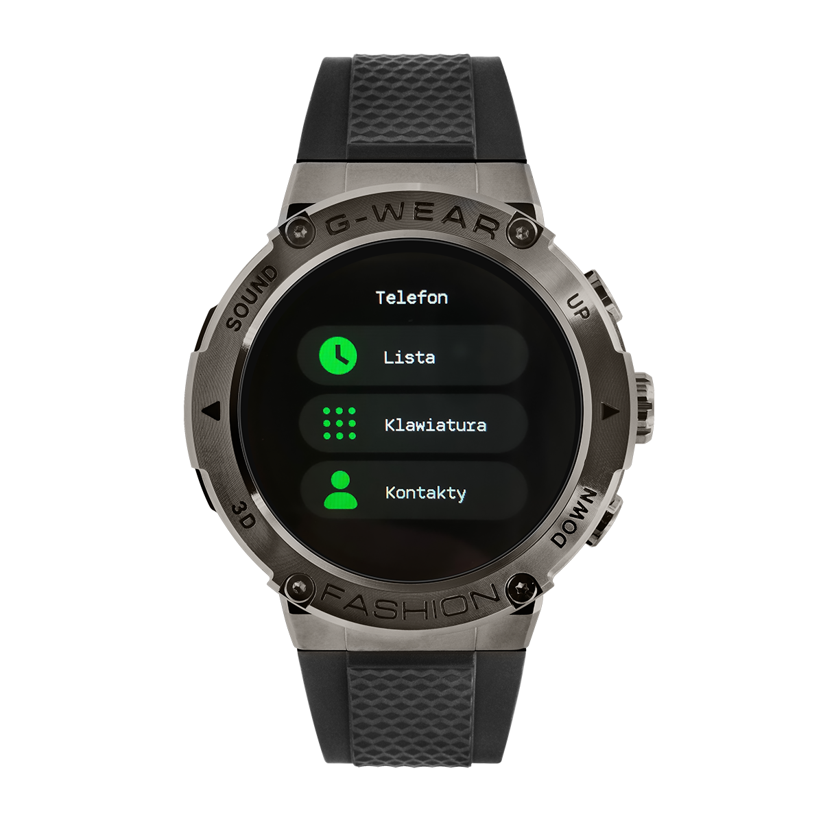 smartwatch z funkcją dzwonienia watchmark g-wear czarny