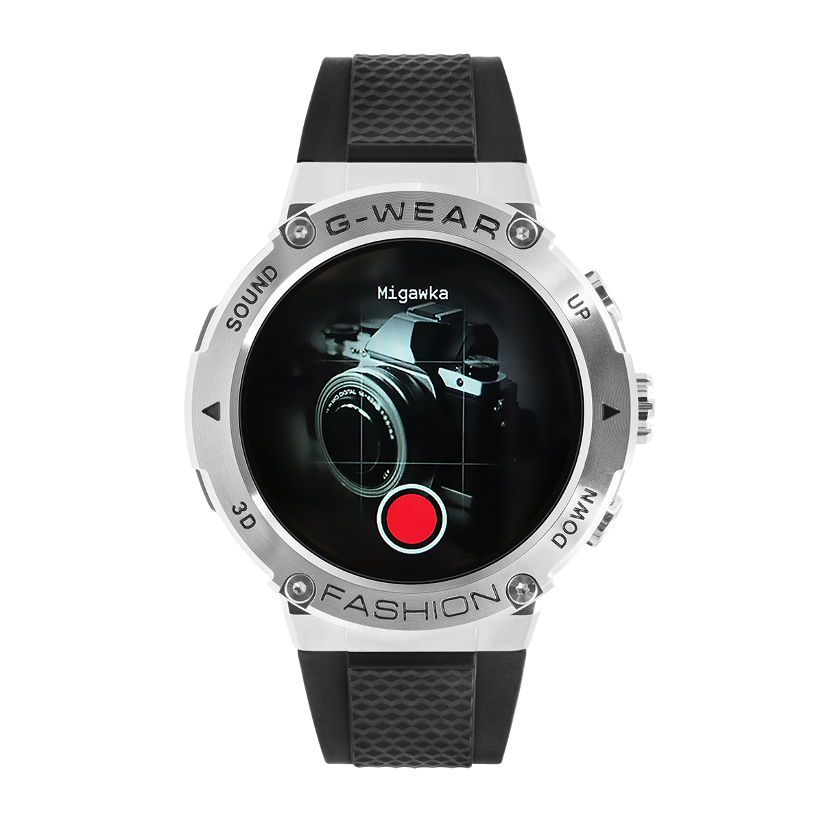 smartwatch z funkcją zdalnego robienia zdjęć watchmark g-wear