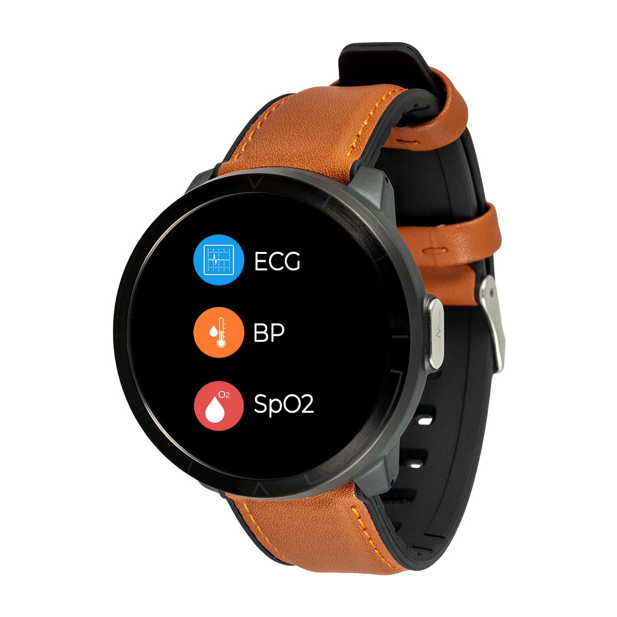 smartwatch z ciśnieniomierzem, pulsometrem i ekg